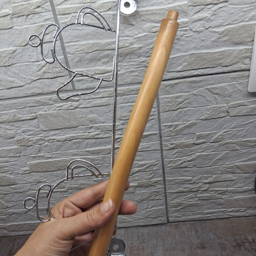 Kitchen paper holder metal and wood, like new