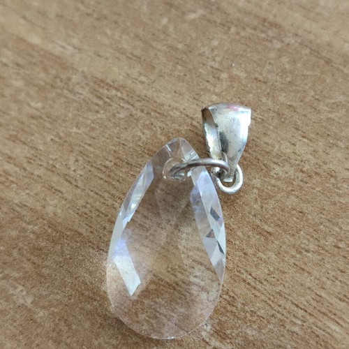 Swarovski crystal pendant with Italian 925 silver base