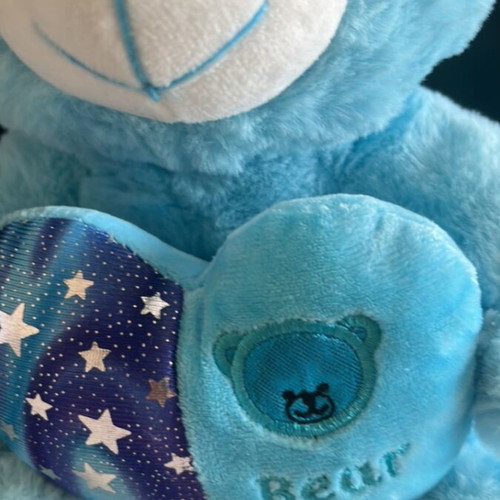 Blue pentamorfo teddy bear like new for play