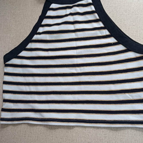 Halter neck top striped crop top Tally Weijl new, size M