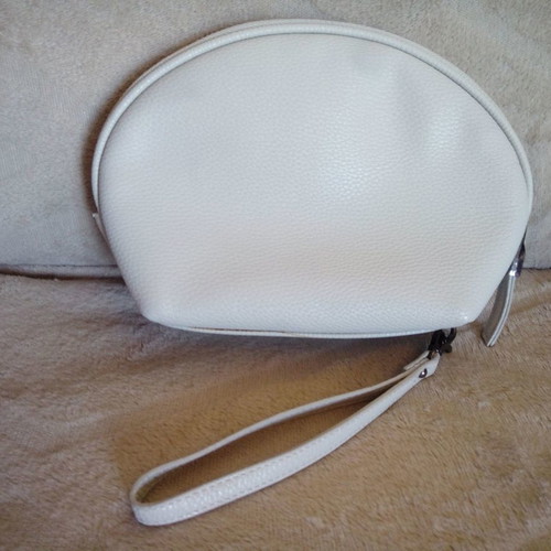 Carpisa wrist bag like new, grey-beige with decoration