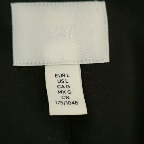 H&M blazer black size L like new