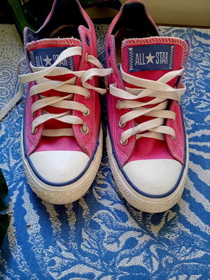 Converse All Star sneakers like new, pink with sea shoes gift