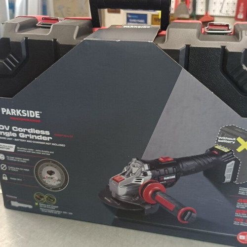 Parkside 20V Cordless Angle Grinder, brushless motor