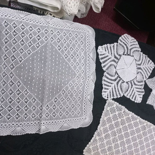 Antique Collection Handmade Embroideries, Cutwork and Knits like new, 200 pieces