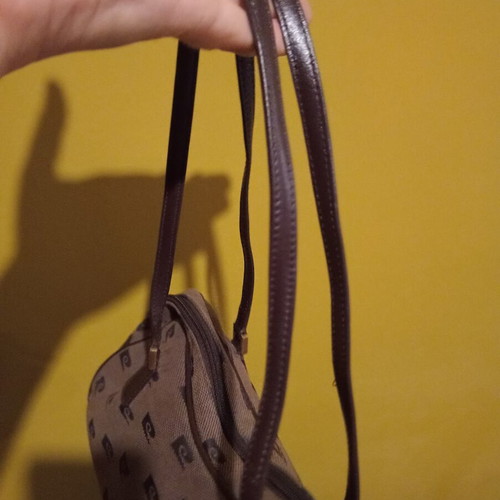 Pierre Cardin bag 2002, genuine leather and fabric, new
