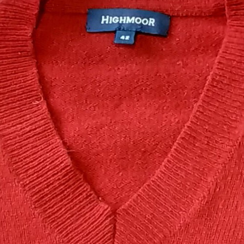 Highmoor wool women's sweater like new, red, size 42