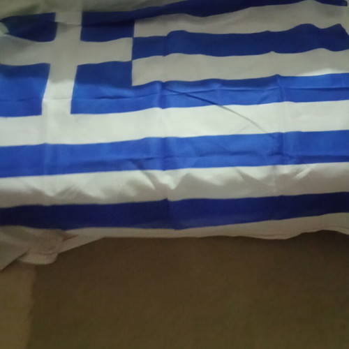 Greek flag like new, size 0.94x0.73 m