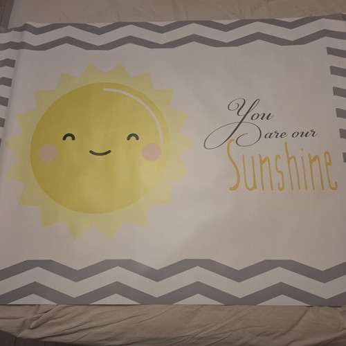 You Are Our Sunshine baptism decoration canvas 140x100 cm