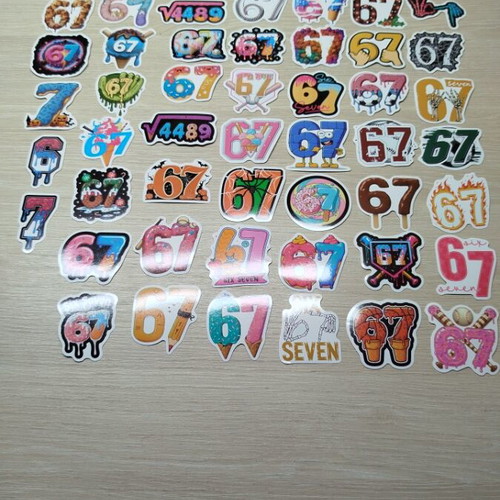 Vinyl stickers set of 53 pieces, new, theme 6-7