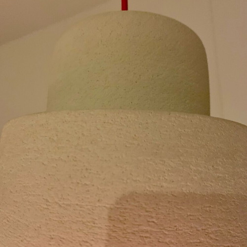 Designer ceiling lights like new, pack of 2 with red cable