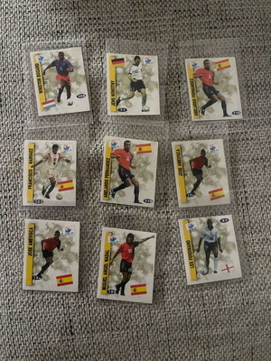 Mundial 1998 stickers used, set of 9