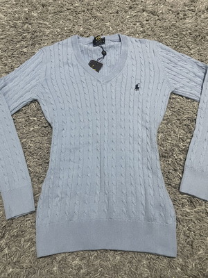 Polo Ralph Lauren baby blue knit jumper, size S