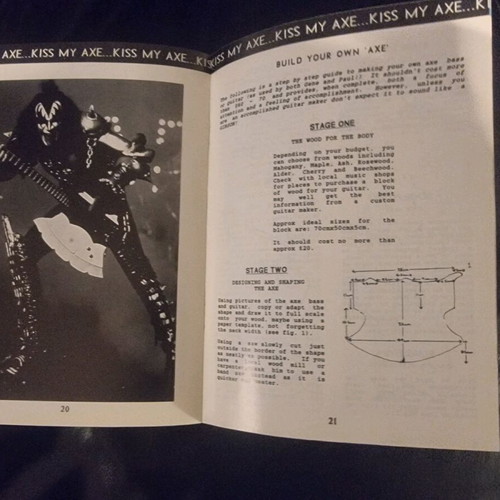 KISS Crazy fanzine used, March 1989