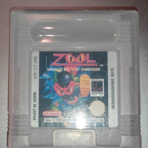 Nintendo Game Boy Zool Ninja of the "Nth" Dimension used with case