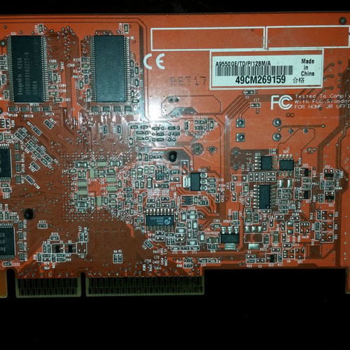 Asus Radeon 9950 128MB AGP graphics card used with artifacts