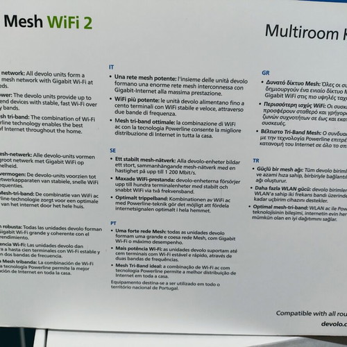 Devolo Mesh WiFi 2 powerlines like new with 2 LAN ports each
