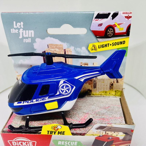 Dickie Toys Rescue Patrol Police Helicopter new
