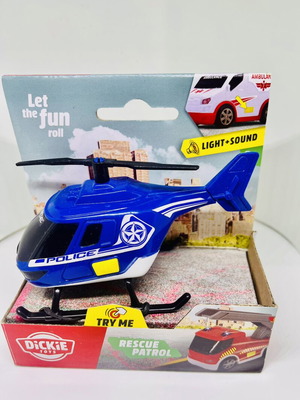 Dickie Toys Rescue Patrol Police Helicopter new
