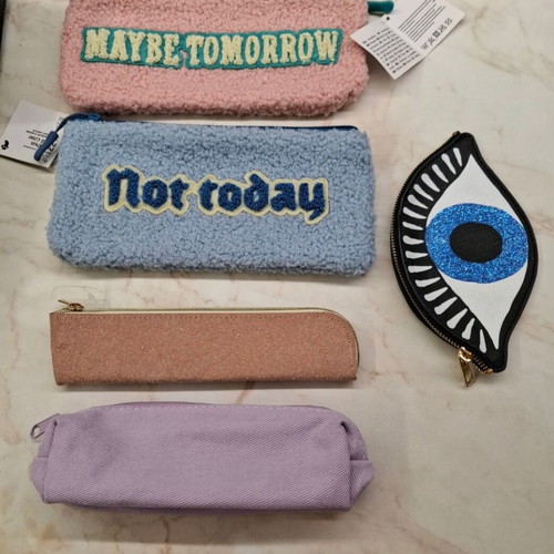 Pencil cases new, assorted