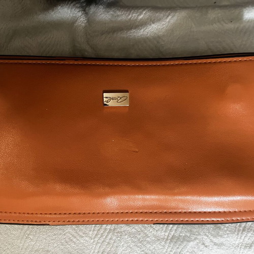 Axcel handmade woman handbag used, beige and brown