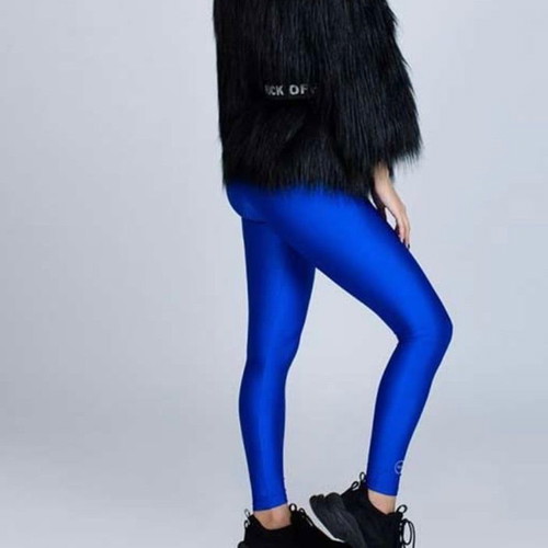 PCP Jacqueline Blue Shiny Leggings in Very Good Condition, One Size