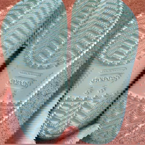 Crocs παντόφλες γαλάζιο ιριδίζον
