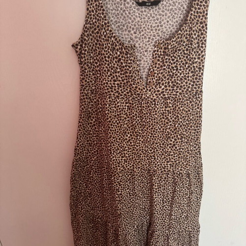 H&M long leopard dress like new