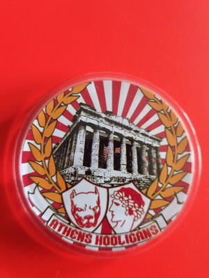 Olympiakos pin or magnet 6x6 cm new