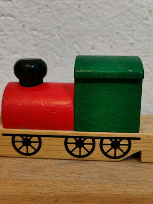 Wooden train whistle used