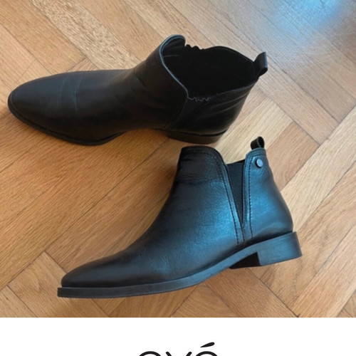 Exe leather ankle boots like new, size 38, black