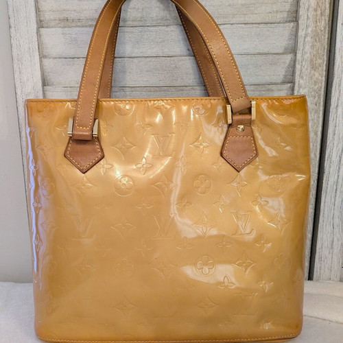 Louis Vuitton Houston Tote Bag like new, yellow and gold