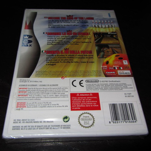 Brunswick Pro Bowling Nintendo Wii new sealed