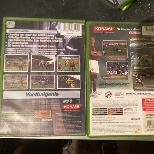 Pro Evolution Soccer 4 and 5 Xbox games, classic