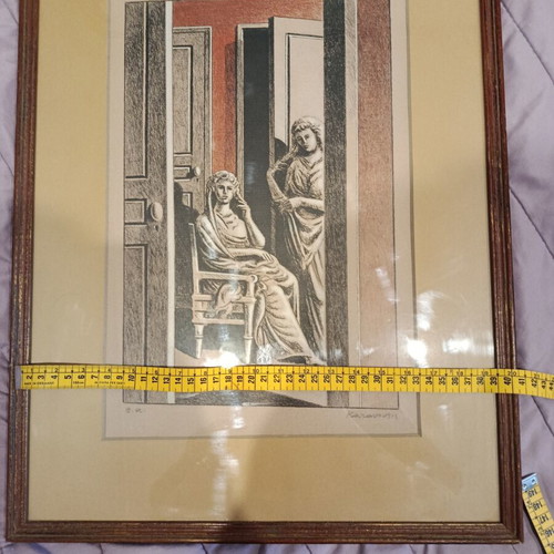 Karavouzis Épreuve d’Artiste print with frame, like new