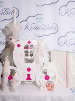 Baptism set carriage new with handmade accessories