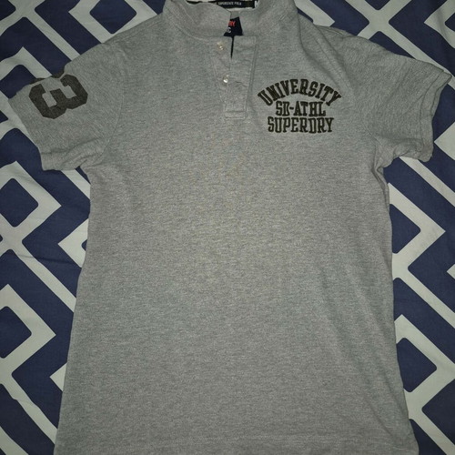 Superdry Polo Pique Medium shirt like new, light grey