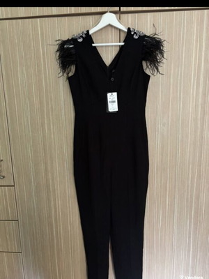 Forel formal jumpsuit, black, size S