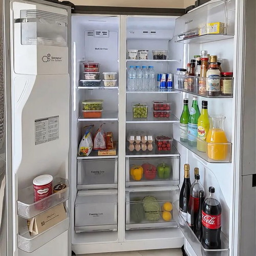 LG Smart double-door fridge with Wi-Fi and water filter