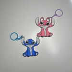 3D cute Stitch and Angel keychains