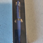 Pen blue used, refillable