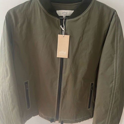 Vanessa Bruno Athé Women Jacket Khaki Size 42 New