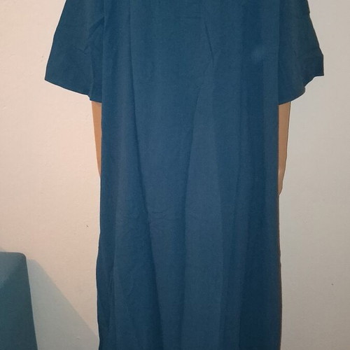Linen dress navy blue XXL new, length 136cm, chest 122cm, waist 127cm