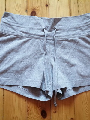 Adidas women's grey sports shorts, size S-M