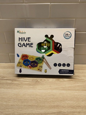 Wooden educational game Hive with Bees used
