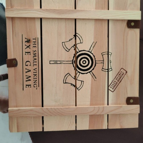 The Small Viking Axe Game new, wooden box, Scandinavian style