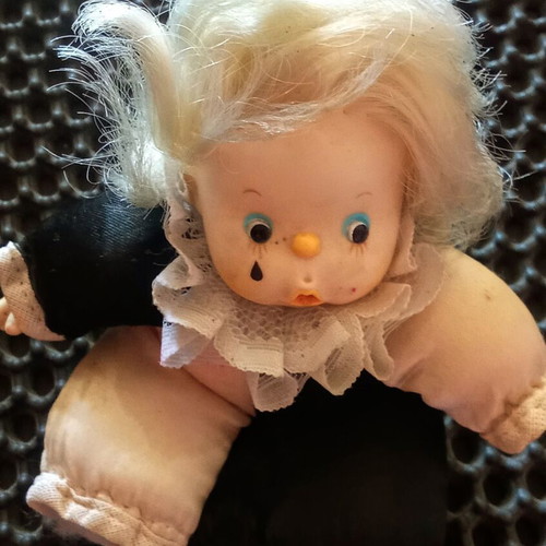 Mini vintage doll The Baby Clown used with missing hand