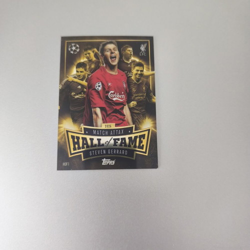 Hall of Fame Steven Gerrard sticker card new