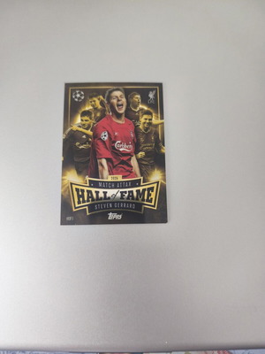 Hall of Fame Steven Gerrard sticker card new