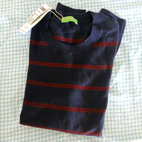 Men's thin wool sweater, Size M, Benetton